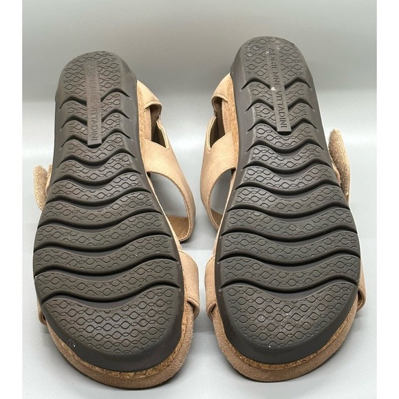 Adrienne Vittadini Taytum Taupe Open Toe Platform Sandals Shoes Sz 6M - Picture 5 of 10